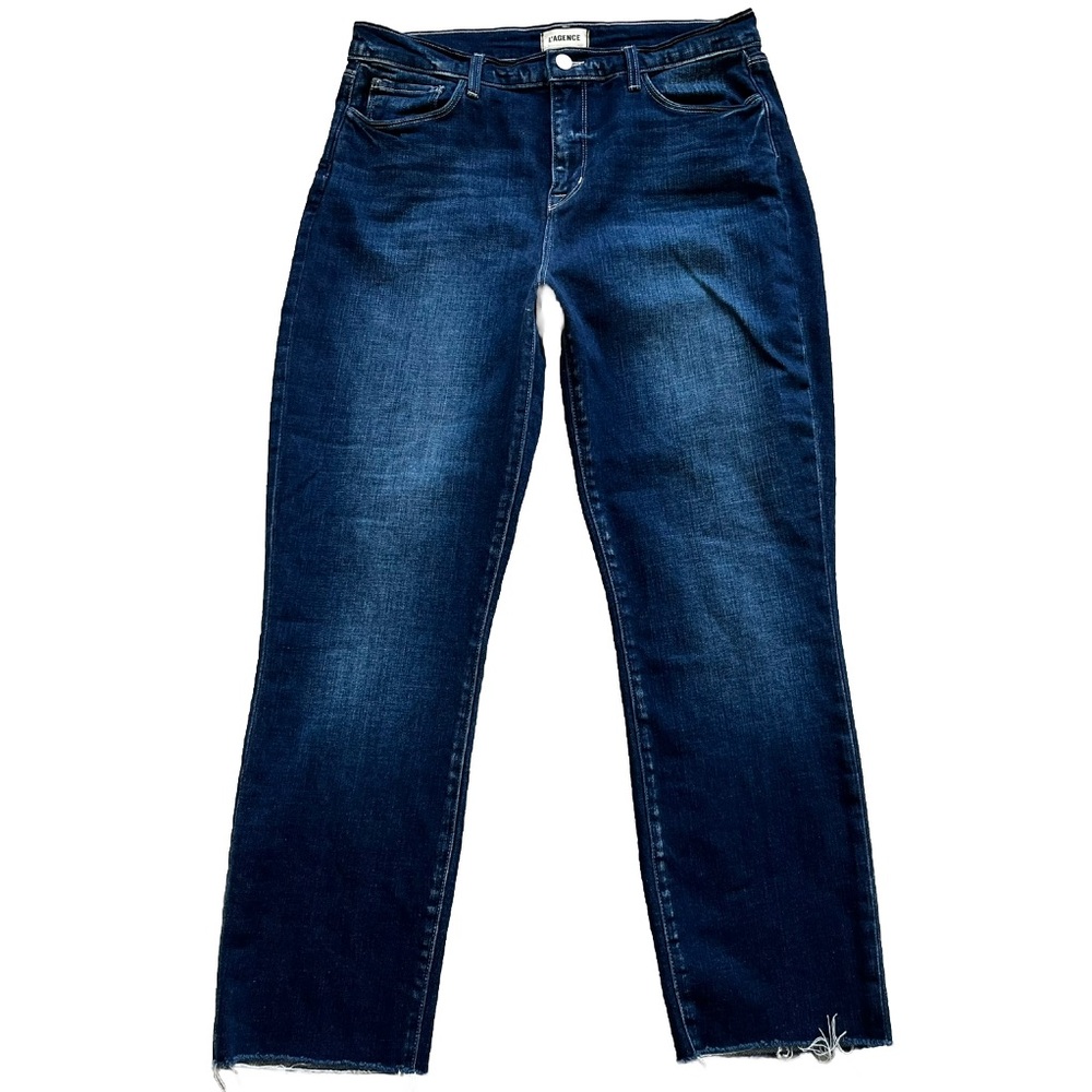 L'AGENCE Sada Jean in Frisco Size 30 Slim Crop Modern Chic Contemporary - Picture 3 of 11